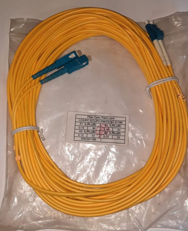 Патчкорд Lcupc Scupc Duplex 10м